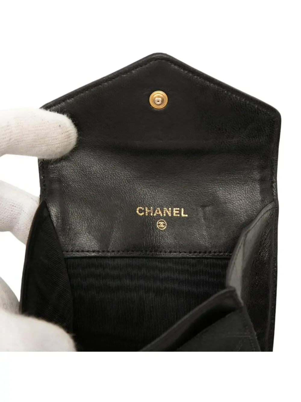 Chanel Cc Satin Flap Coin Pouch Pre- #329886C38B